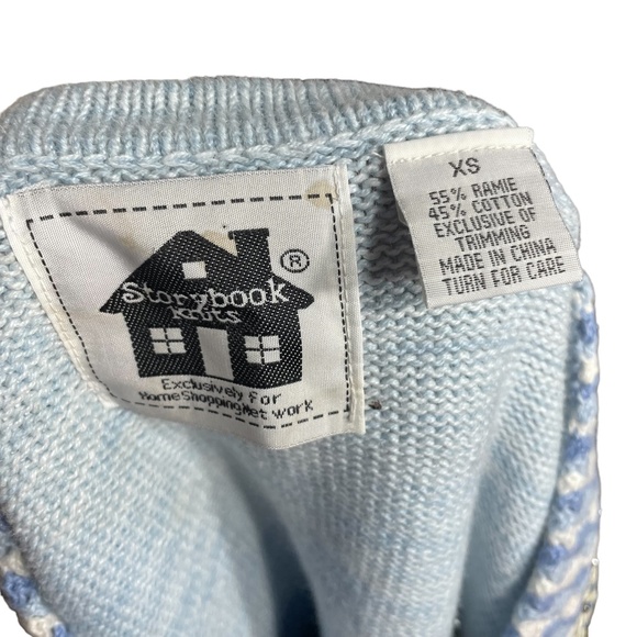 Storybook Knits Sparkling Seahorses Cardigan XS Sweater Sequin Beaded Crochet - Picture 4 of 14